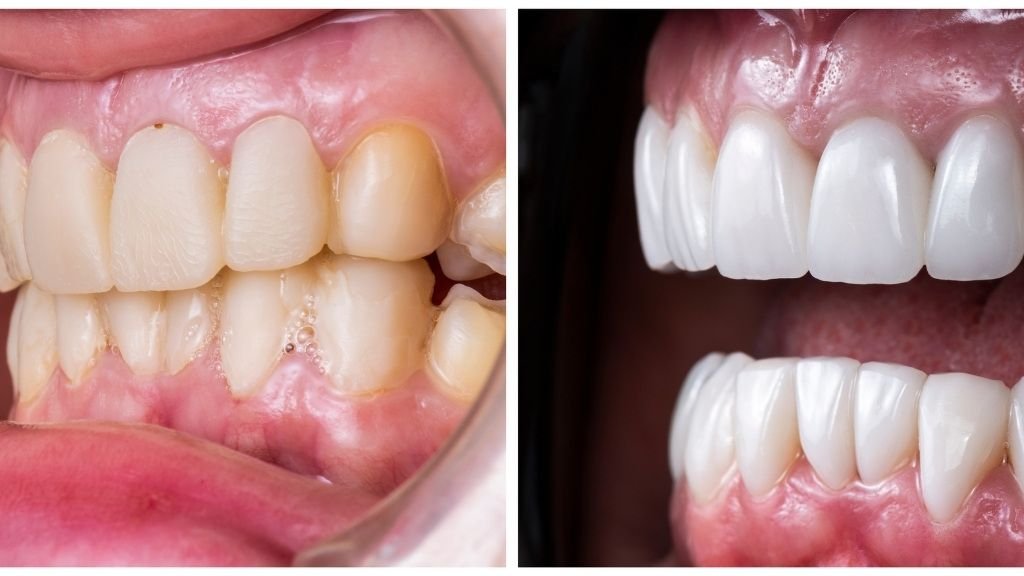 Carillas antes y después